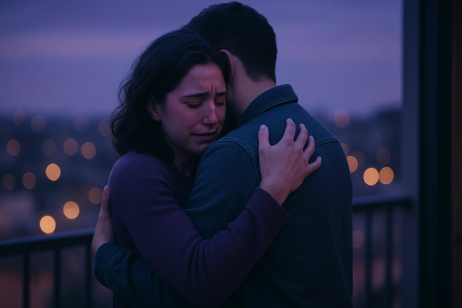 Couple embracing to rebuild trust and intimacy