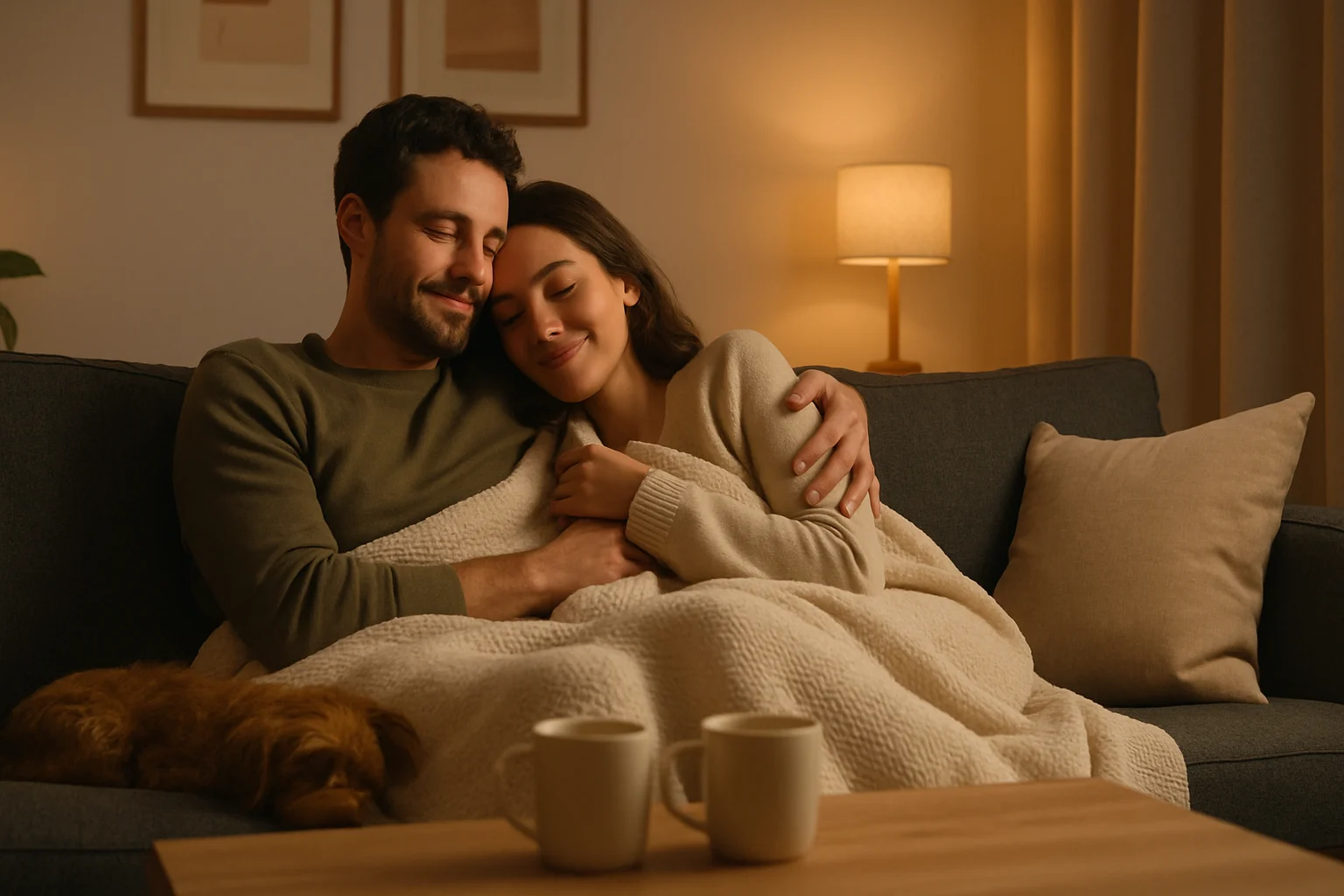 intimacy building activities for couples like cuddling at home