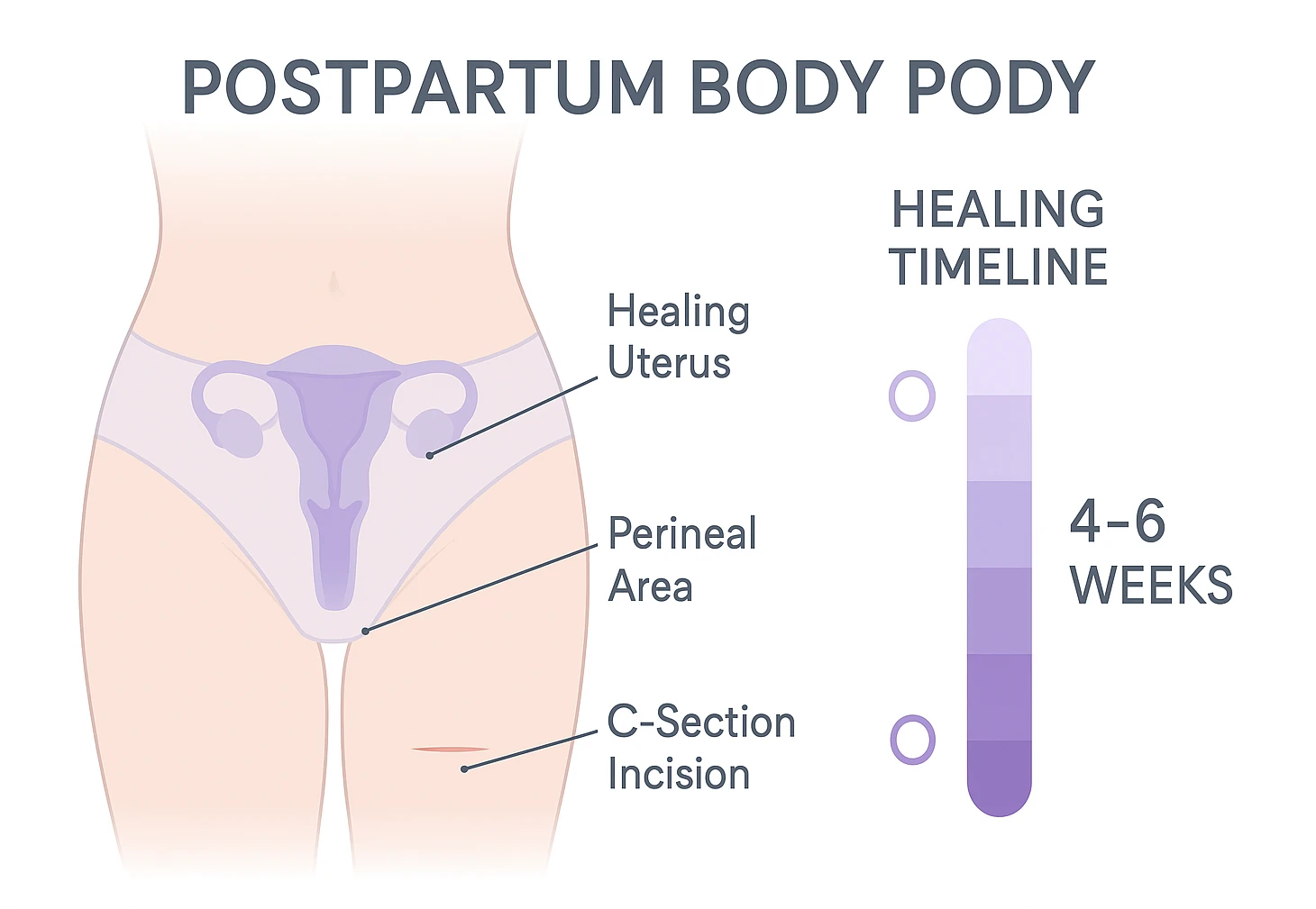 Postpartum healing process for intimacy
