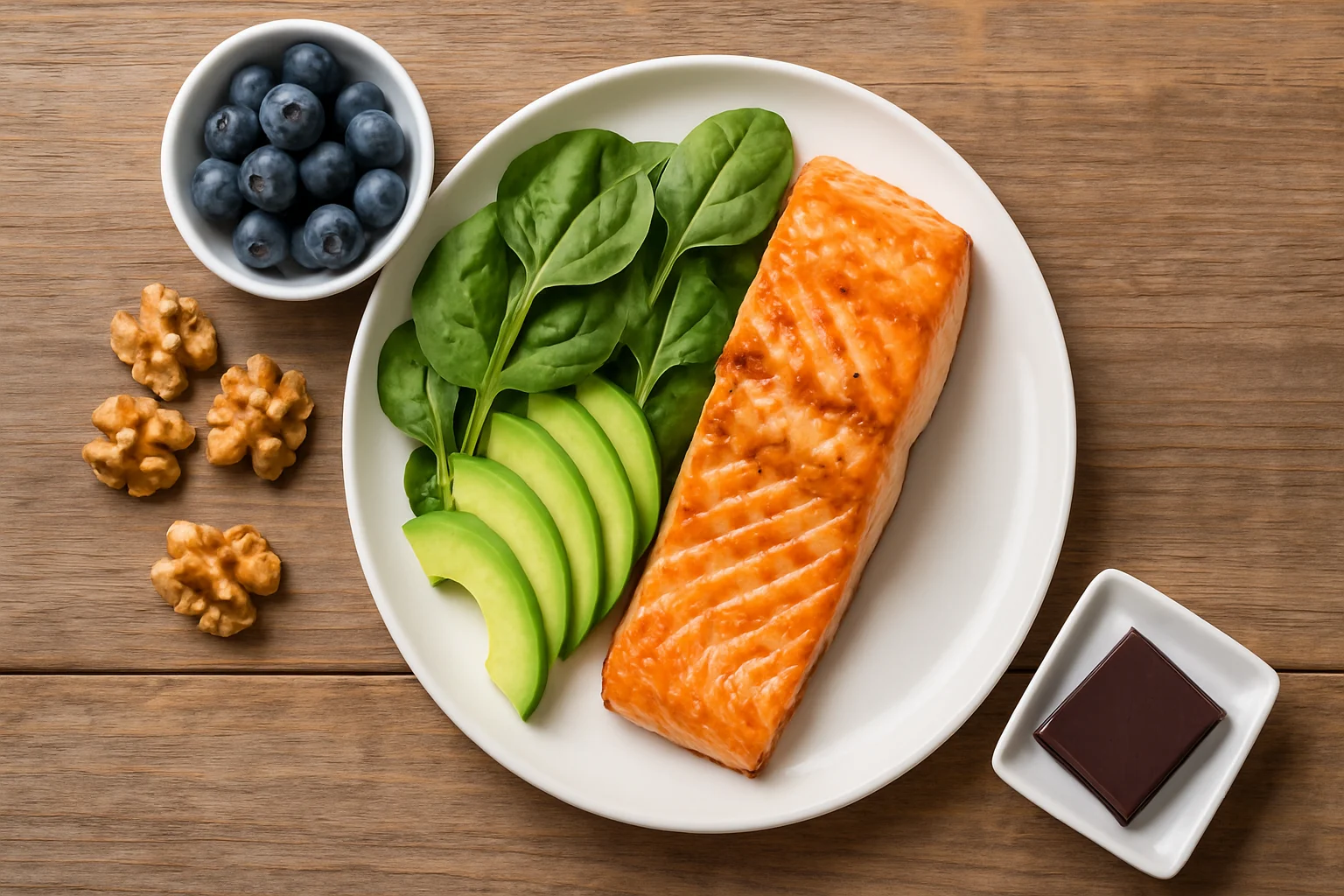 Dopamine-boosting foods like salmon and berries