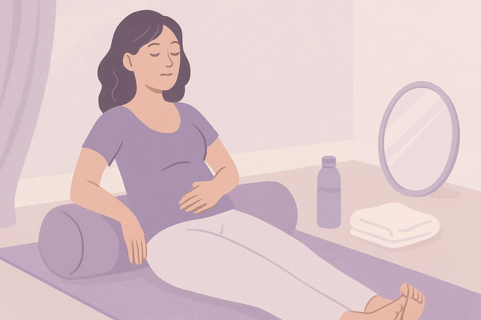 Perineum massage for pelvic floor relief